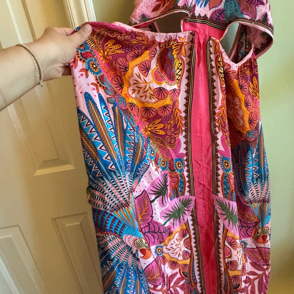 FARM Rio Pink Multi Floral Halter Maxi Dress - Picture 4 of 12